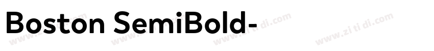 Boston SemiBold字体转换